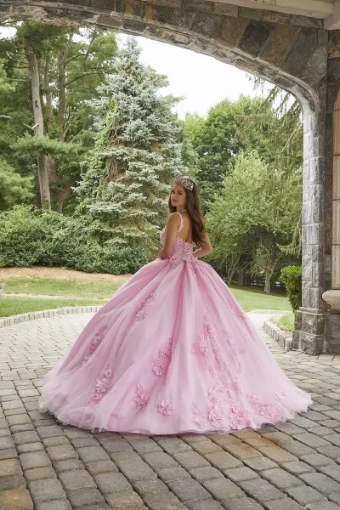 Vizcaya by Morilee 89408   Chic Mini Dress with Floral Appliques - Style 89408 #3 Pink thumbnail