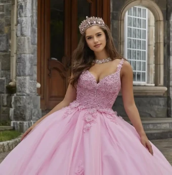 Vizcaya by Morilee 89408   Chic Mini Dress with Floral Appliques - Style 89408 #2 Pink thumbnail